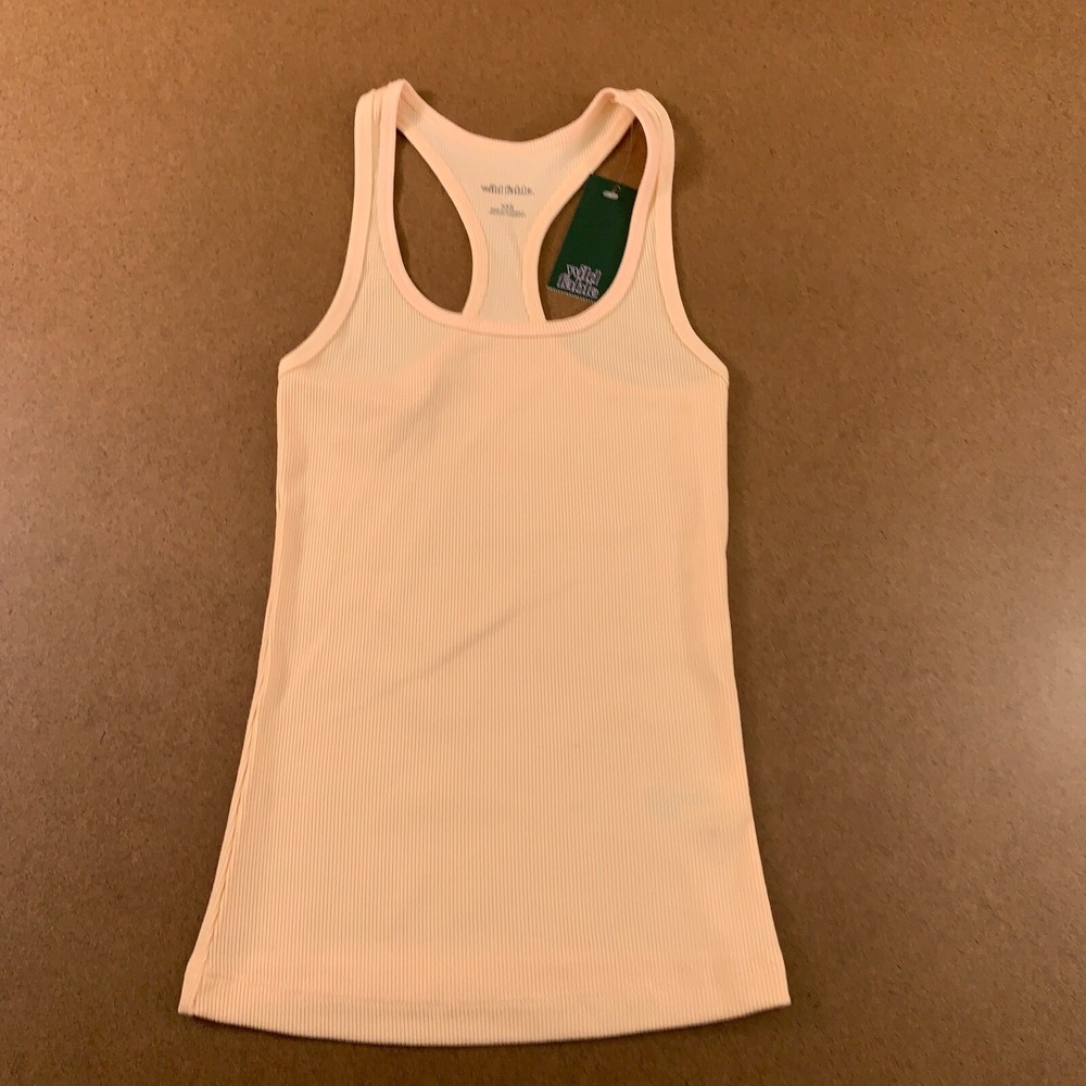 Wild Fable Womens Size XXS Peach Rib Knit Racerback Tank Top NWT